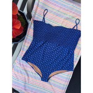 J. Crew Blue One Piece Swimsuit
